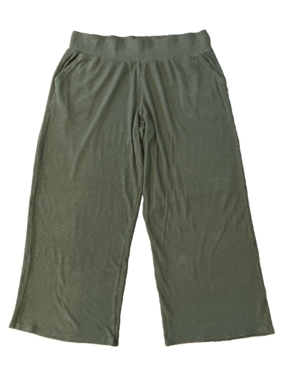 Koolaburra by UGG Khaki Olive Green Lounge Wide Leg Soft Knit Women’s Pants Sz L